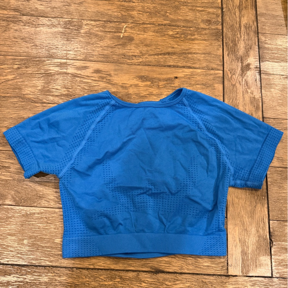 Blue Short Sleeve Top